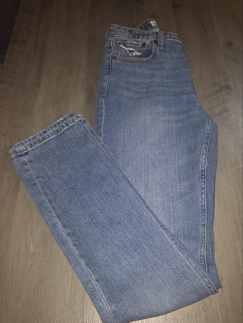 Abercrombie & Fitch Curve Love High Rise Skinny Jeans Light Wash 27 4L Long